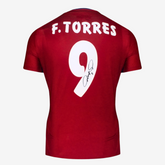 Fernando Torres signiertes Atletico Madrid Heimtrikot 2015-16
